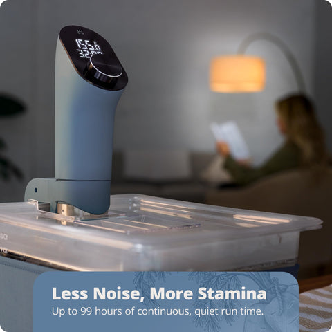 Greater Goods immersion circulator with LED display supports effortless temperature control