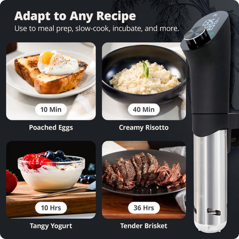 Greater Goods sous vide in-pot setup supports precise cooking in standard cookware