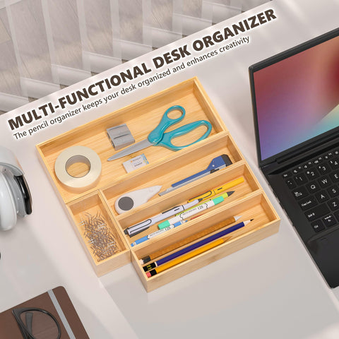 Greatseas bamboo drawer organizer is easy to wipe clean and maintain