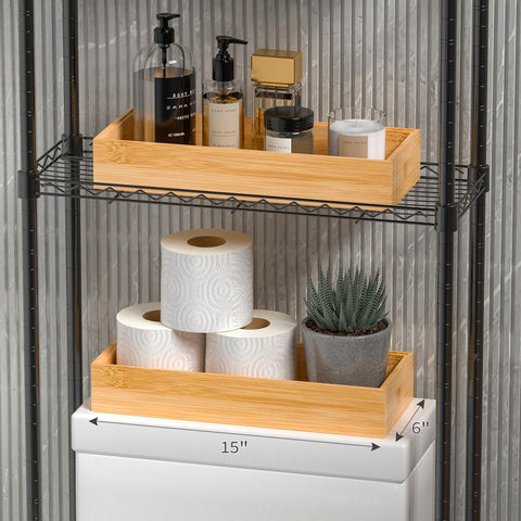 Greatseas bamboo vanity organizer in bathroom for jewelry