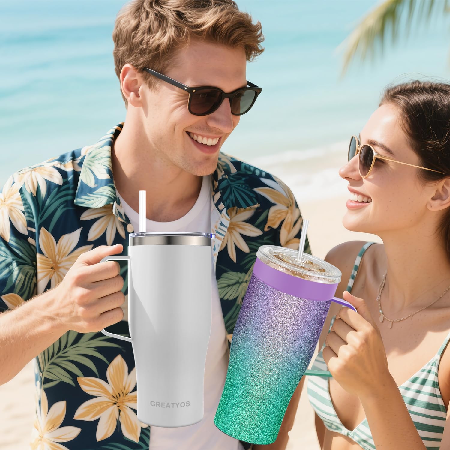 Greatyos compatible with popular 16-32 oz to-go cups