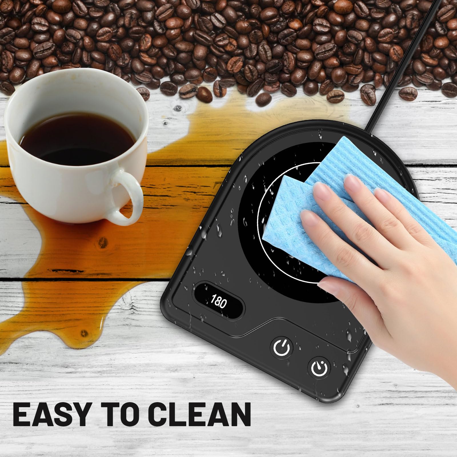 Greechane Mug Warmer compact desktop model saves space