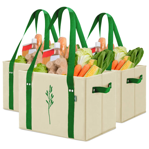 Green Bulldog Bags heavy-duty grocery bag with 65-lb capacity for groceries
