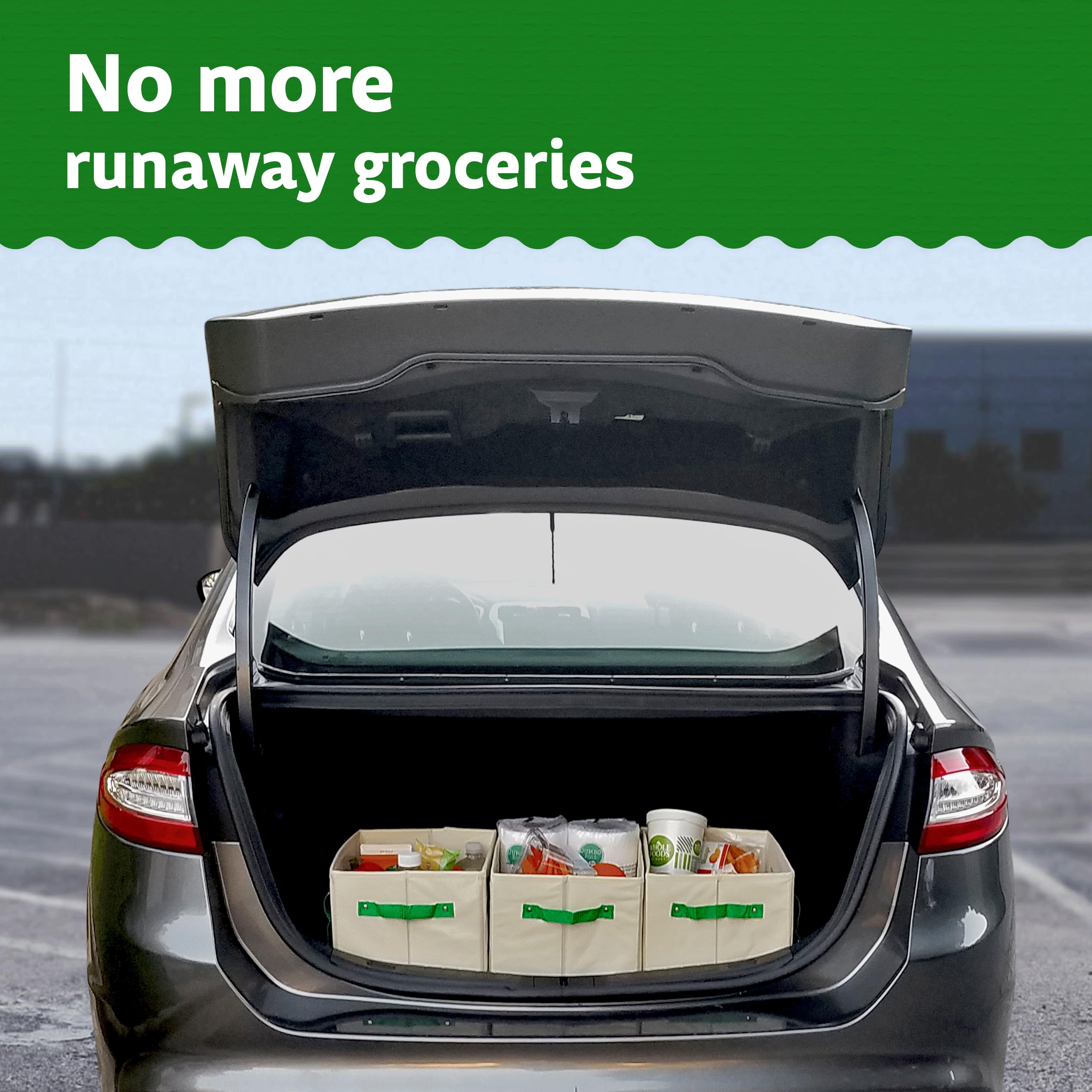 Green Bulldog Bags water-resistant material is easy to wipe clean after spills.