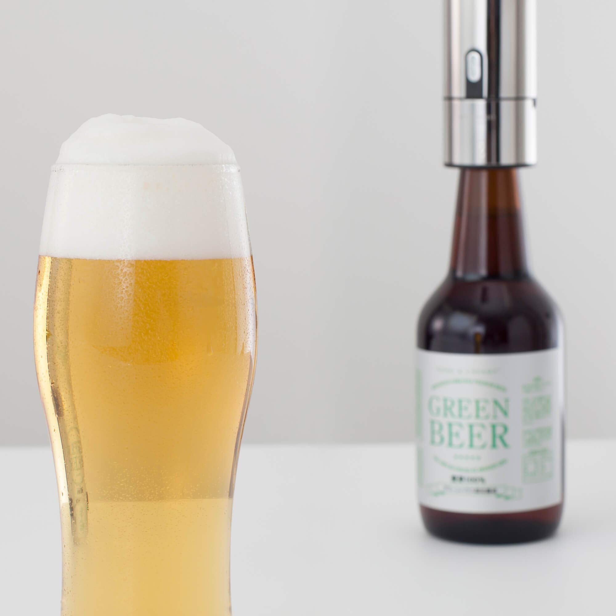 Green House foam maker with removable pour spout for easy cleaning.
