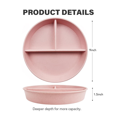 Greenandlife divided plate compartments support balanced meals for all ages.