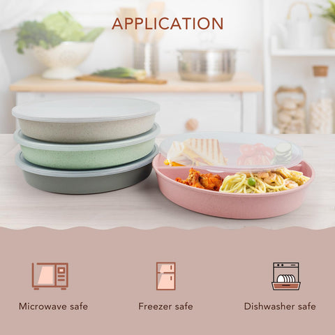 Greenandlife wheat straw plate provides durable, eco-friendly tableware.