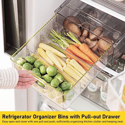 Greenby fridge drawer small pullout for snacks and berries.