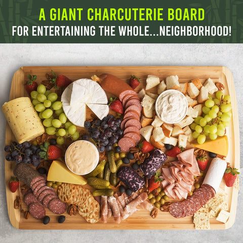 Greener Chef 4XL butcher block offers ample carving area.