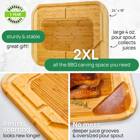 Greener Chef natural bamboo texture highlighting organic kitchen aesthetics.