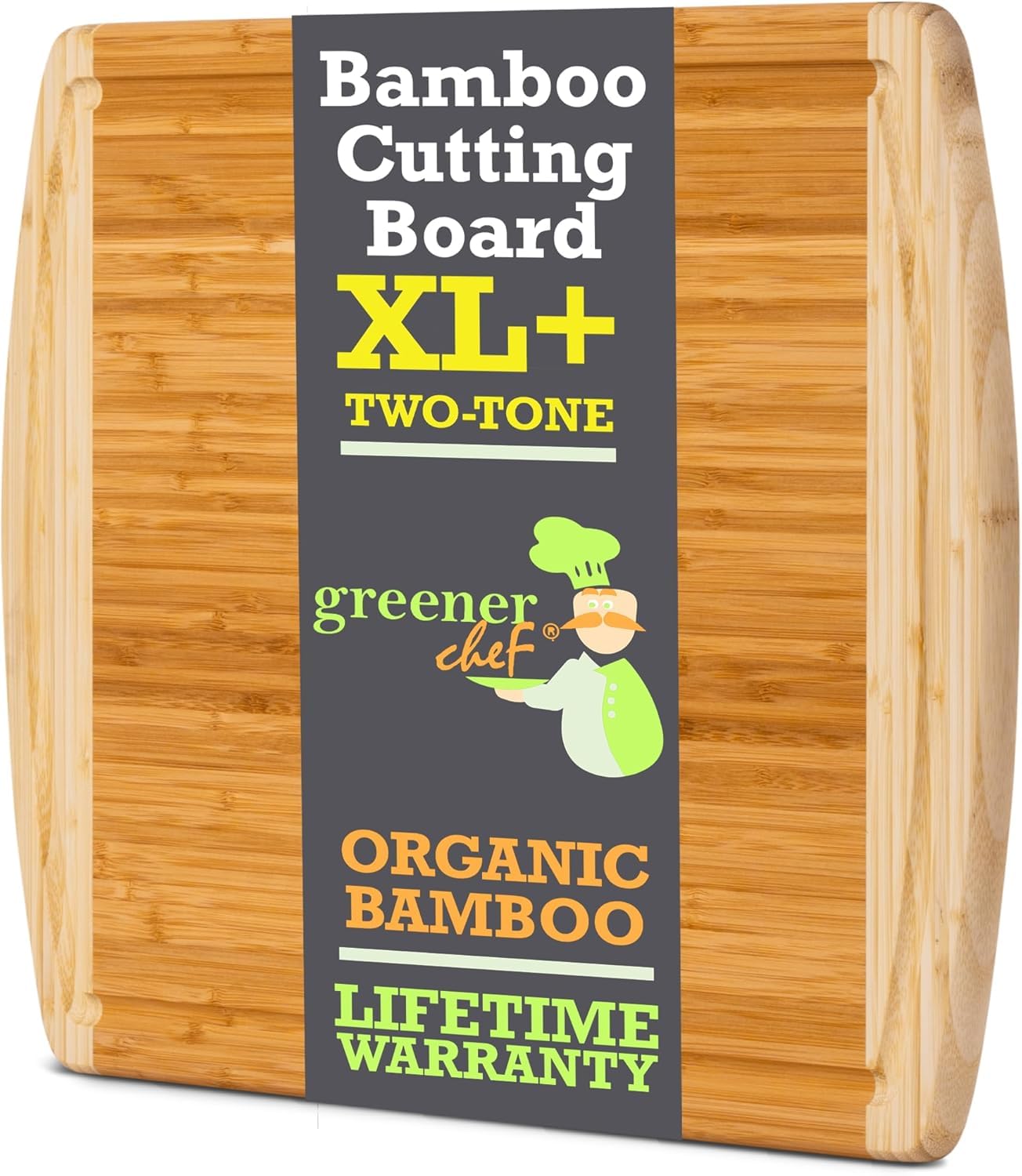 Greener Chef 20in board with lifetime replacement for lasting reliability.