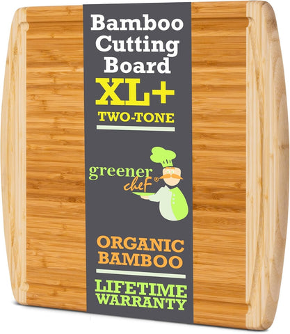 Greener Chef 20in board with lifetime replacement for lasting reliability.