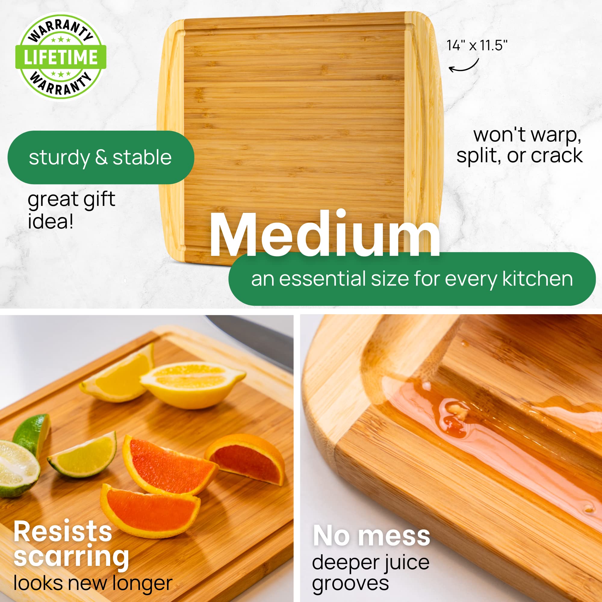 Greener Chef board for prep and serving with style