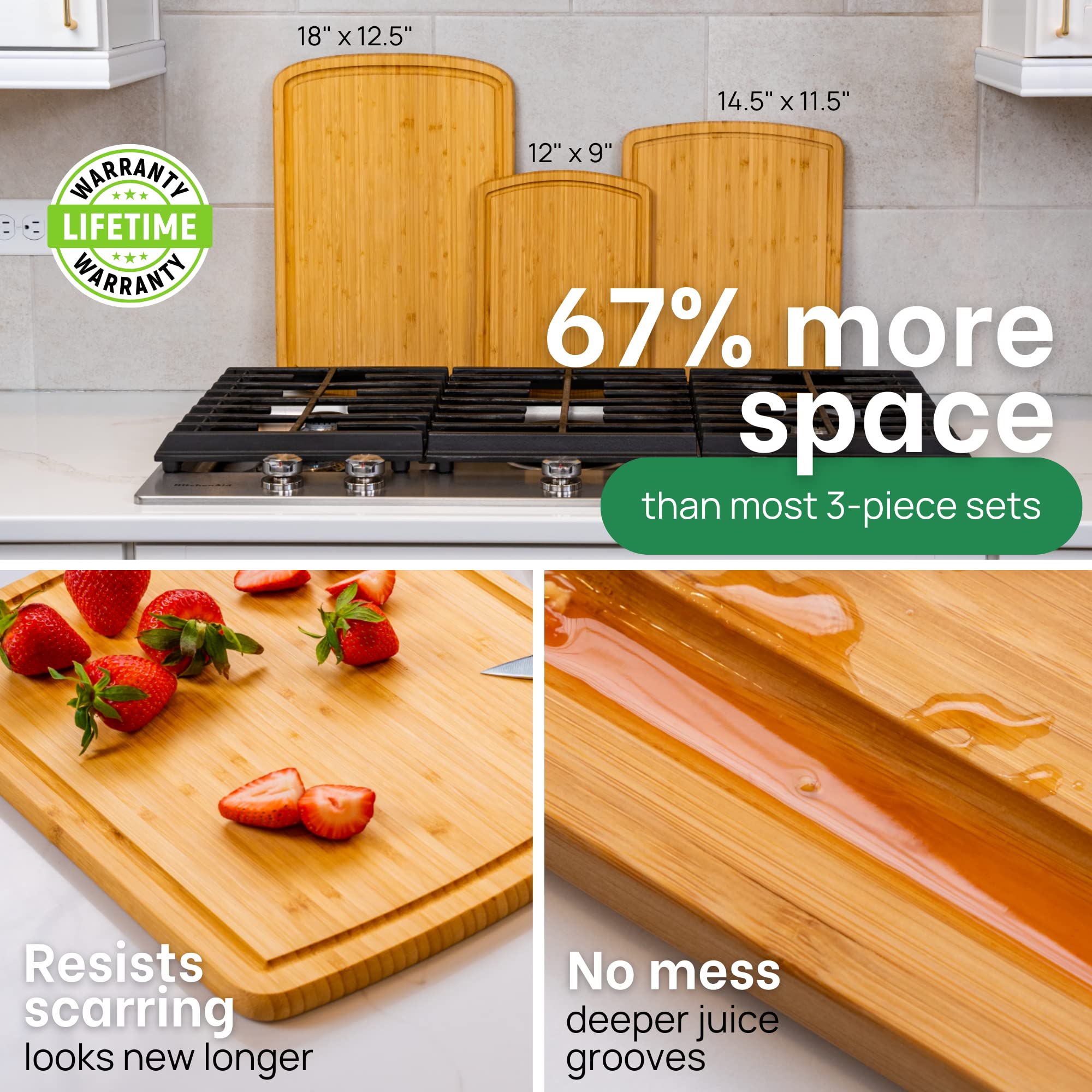 Greener Chef small cutting board—compact surface for quick prep tasks