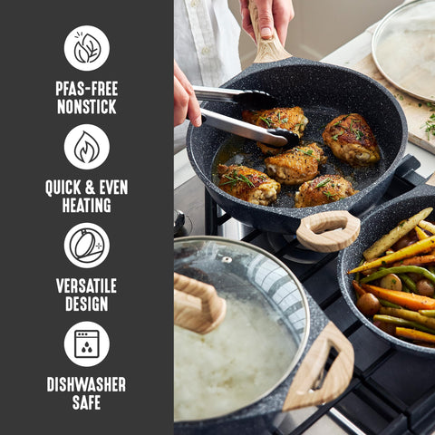 GreenLife durable die-cast body delivers strong, even heating across tasks.