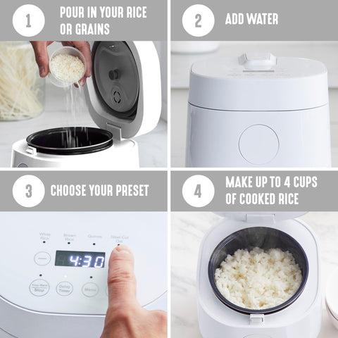 Auto keep-warm function maintains serving temperature after cooking.