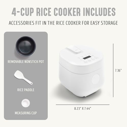 GreenLife control panel with LED display enables easy one-touch presets for quick meals.