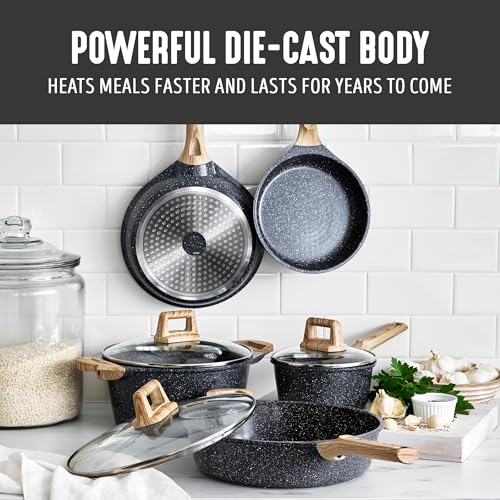 GreenLife induction base image showing even heat on multiple cooktops.