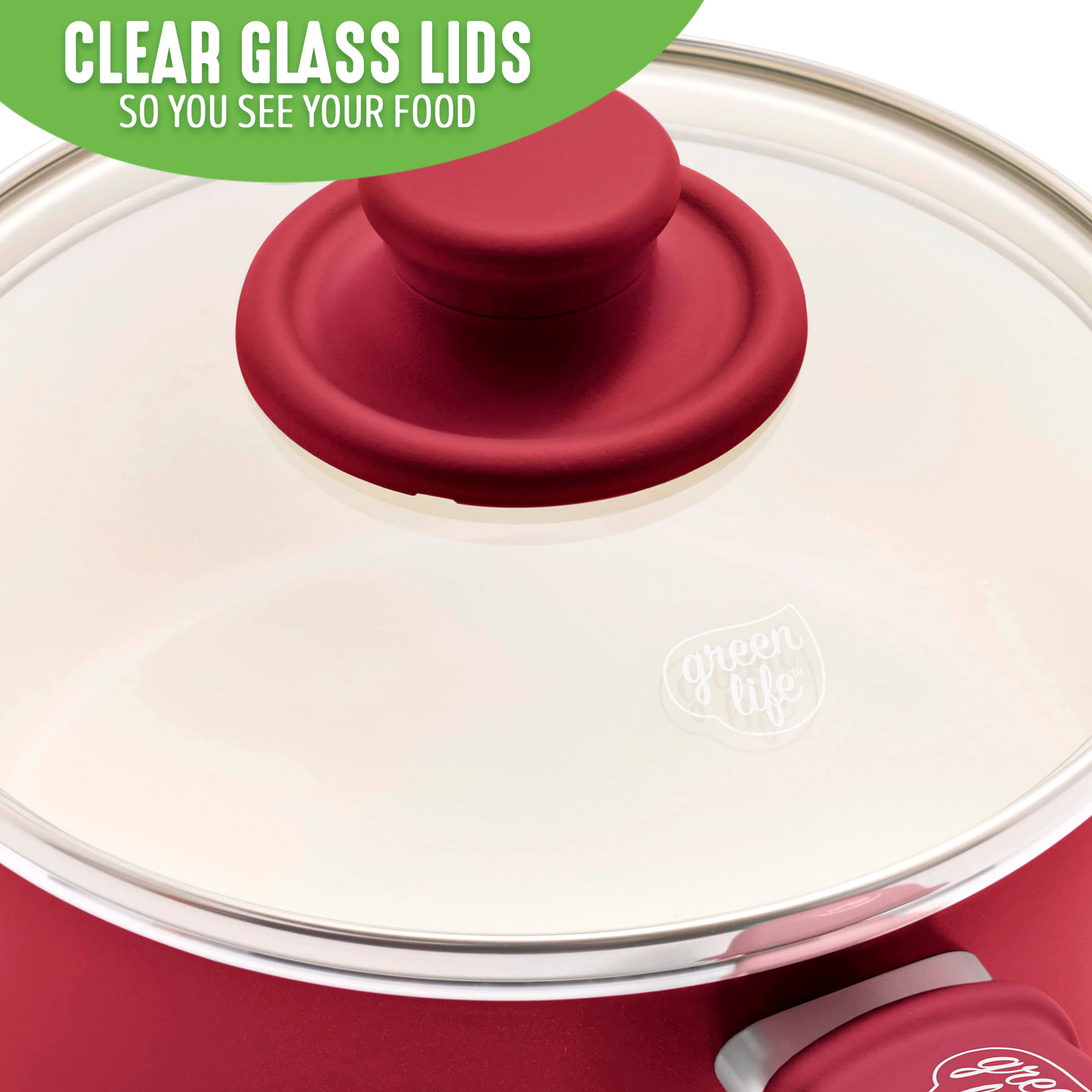 GreenLife Soft Grip uses recycled materials, helping reduce kitchen waste.