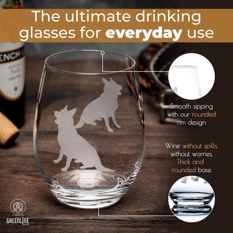 Greenline Goods premium lead-free crystal glass clear and bright under light