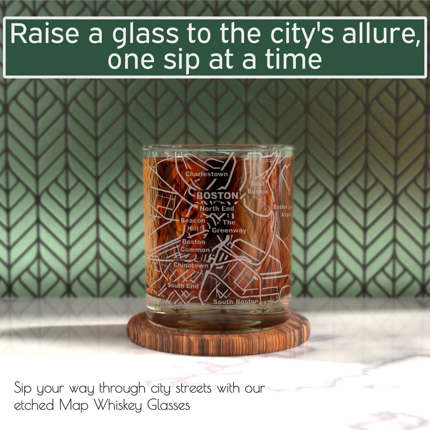 Greenline Goods 10 oz tumbler with heavy base ideal for classic cocktails