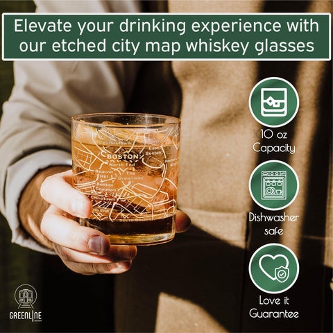 Greenline Goods etched city map gift idea for collectors and hosts