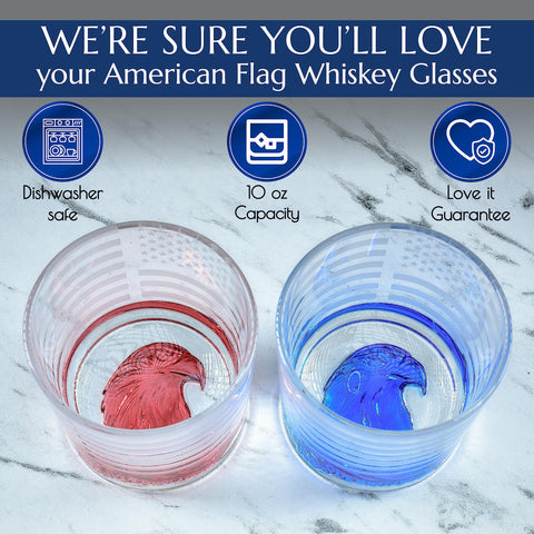 Greenline Goods USA flag drinkware set suitable for gifting and celebrations.
