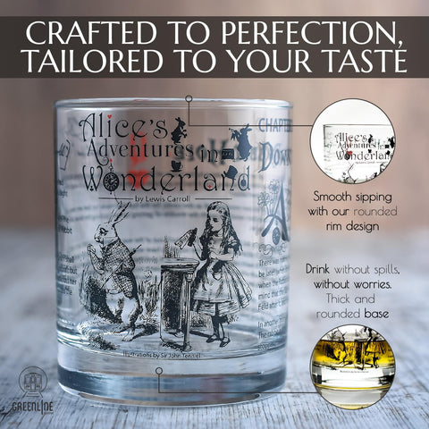 Greenline Goods vintage book art glass blends literature vibes with everyday enjoyment.