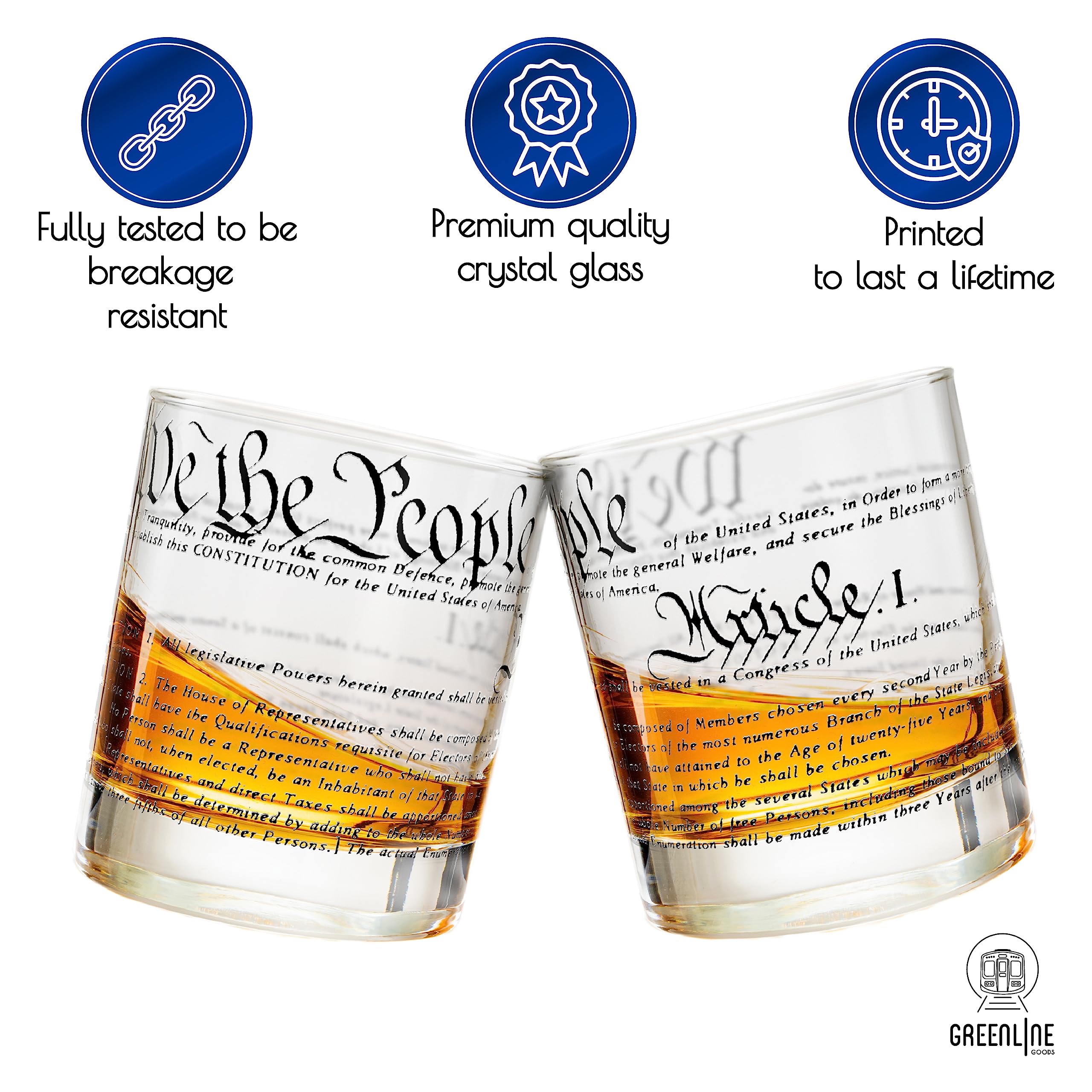 Greenline Goods glass shown in dishwasher safe finish for easy cleanup.