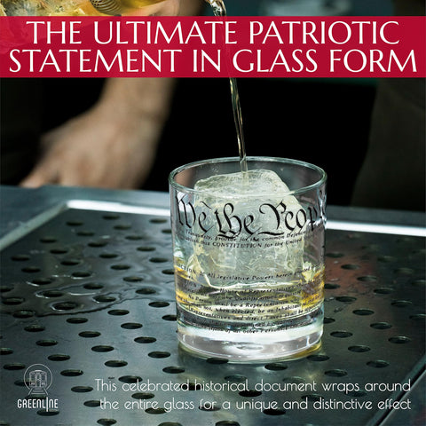 Greenline Goods 10 oz glass with heavy base for a steady pour.
