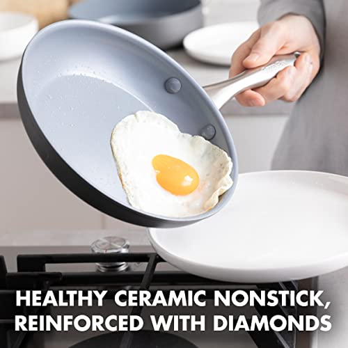 GreenPan Lima ceramic nonstick coating for easy food release.
