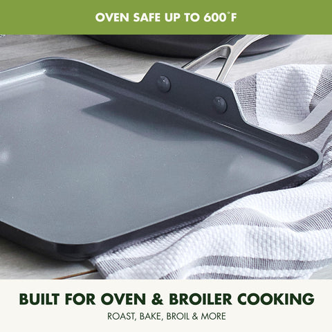 GreenPan Valencia Pro PFAS-free coating supports safer cooking.