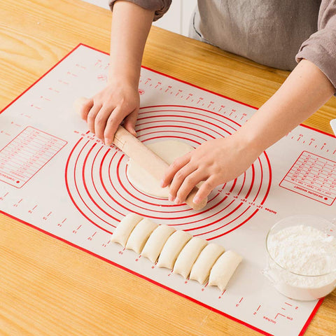 Greenrain red pastry mat easy to clean and reusable