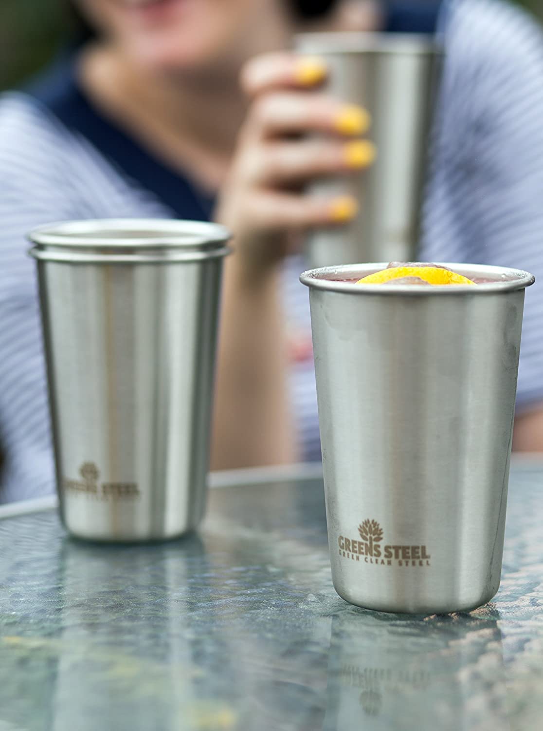 Greens Steel 304 18/8 stainless steel for durable, food-safe cups