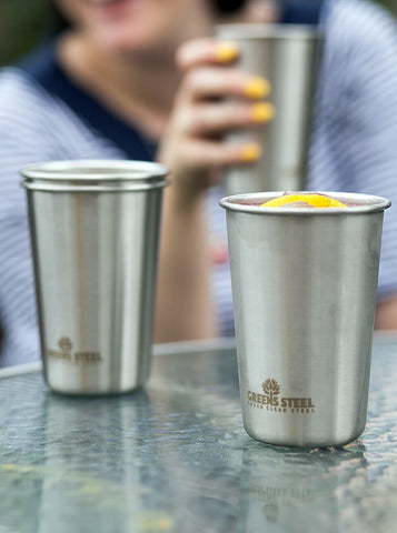 Greens Steel 304 18/8 stainless steel for durable, food-safe cups