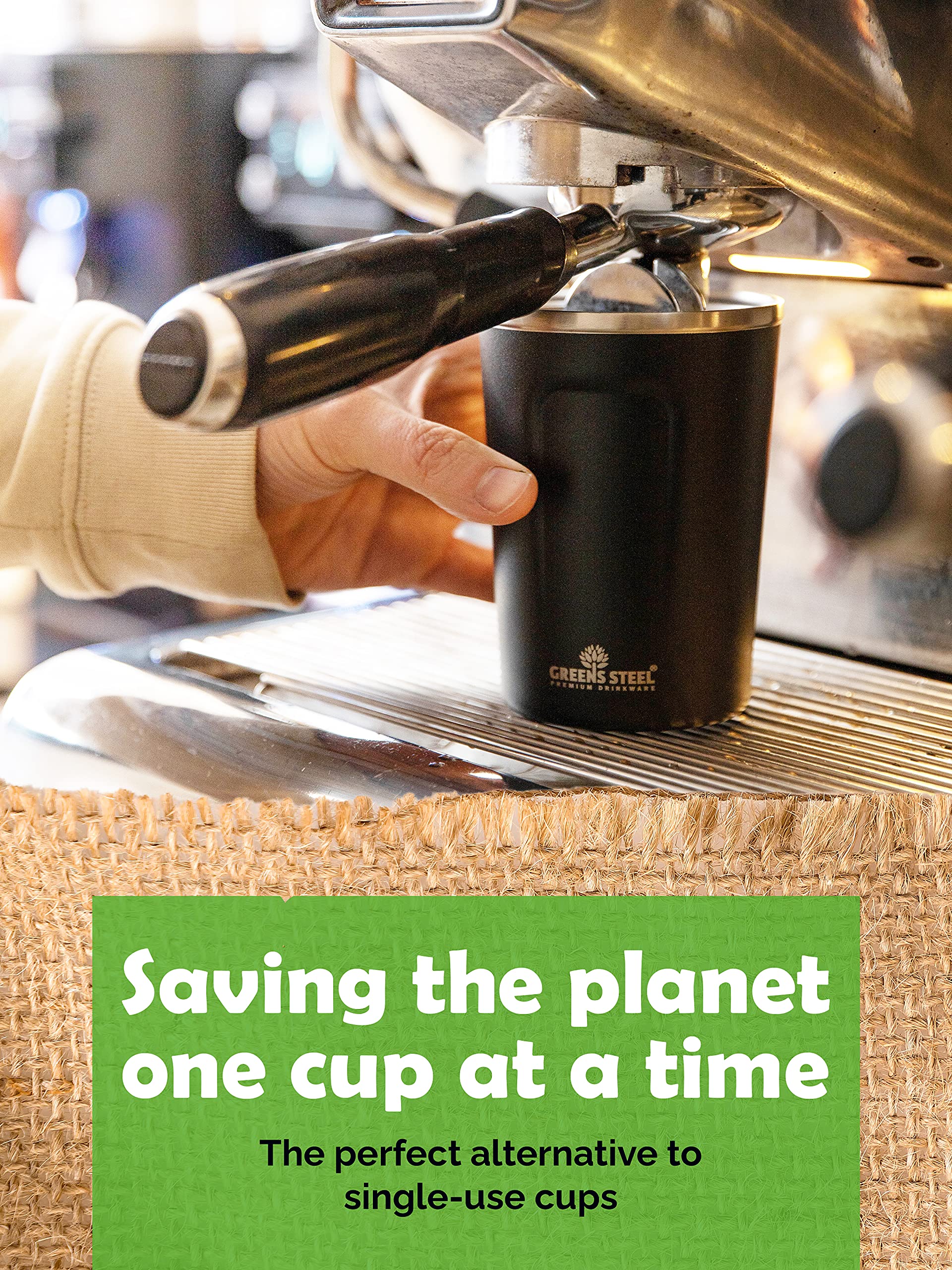 Greens Steel ARMOR-COAT coating resists scratches while preserving flavor.