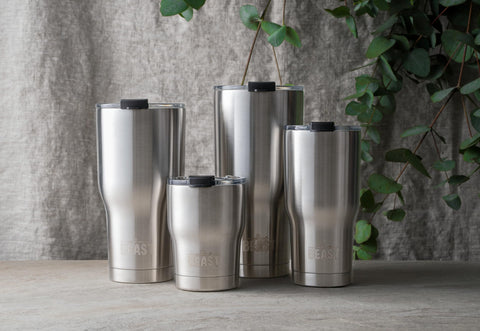 Greens Steel Beast 40oz tumbler interior in premium stainless steel preserves flavor and purity.