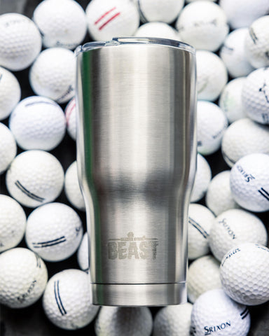 Greens Steel Beast 40oz tumbler powder coating for a durable, vibrant finish.