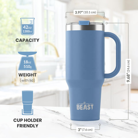 Greens Steel Beast tumbler leak-proof lid prevents spills during travel