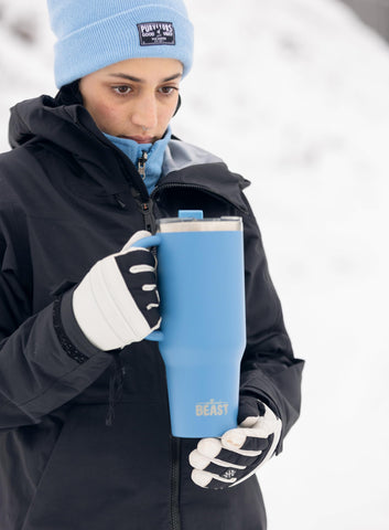 Greens Steel Beast tumbler with powder-coated finish stays vibrant and durable