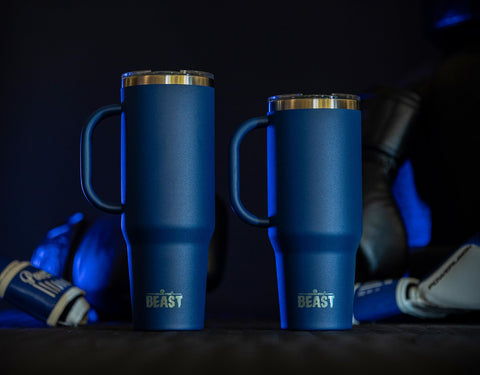 Greens Steel Beast tumbler set includes two straws and a cleaning brush.