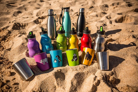 Greens Steel smooth-edge cups help prevent spills and injuries.