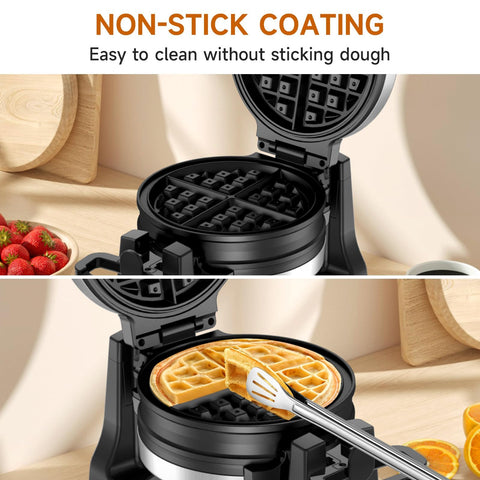 Greeze nonstick grids release waffles cleanly and prevent sticking