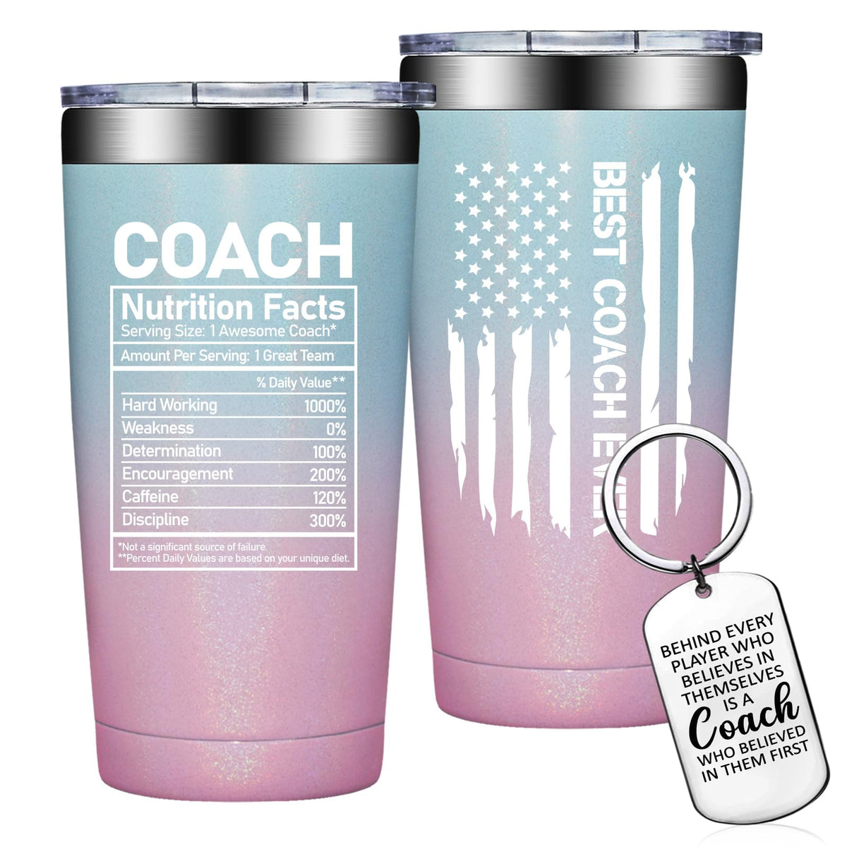 Grifarny 20-ounce tumbler keeps drinks hot or cold during workouts.