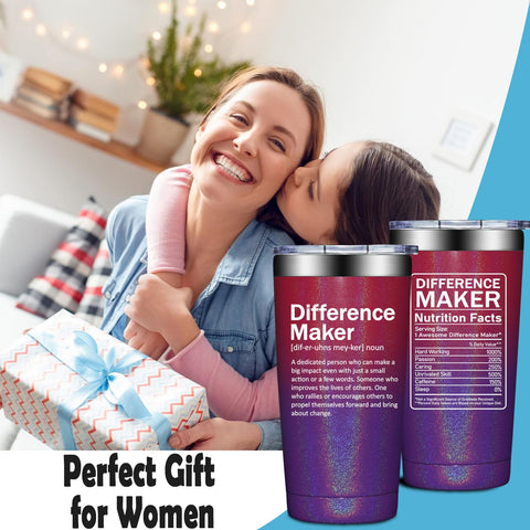 Grifarny double-wall insulated tumbler for comfortable grip