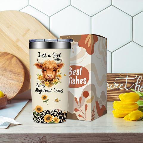 Grifarny Highland Cow tumbler for daily use, durable and easy to clean