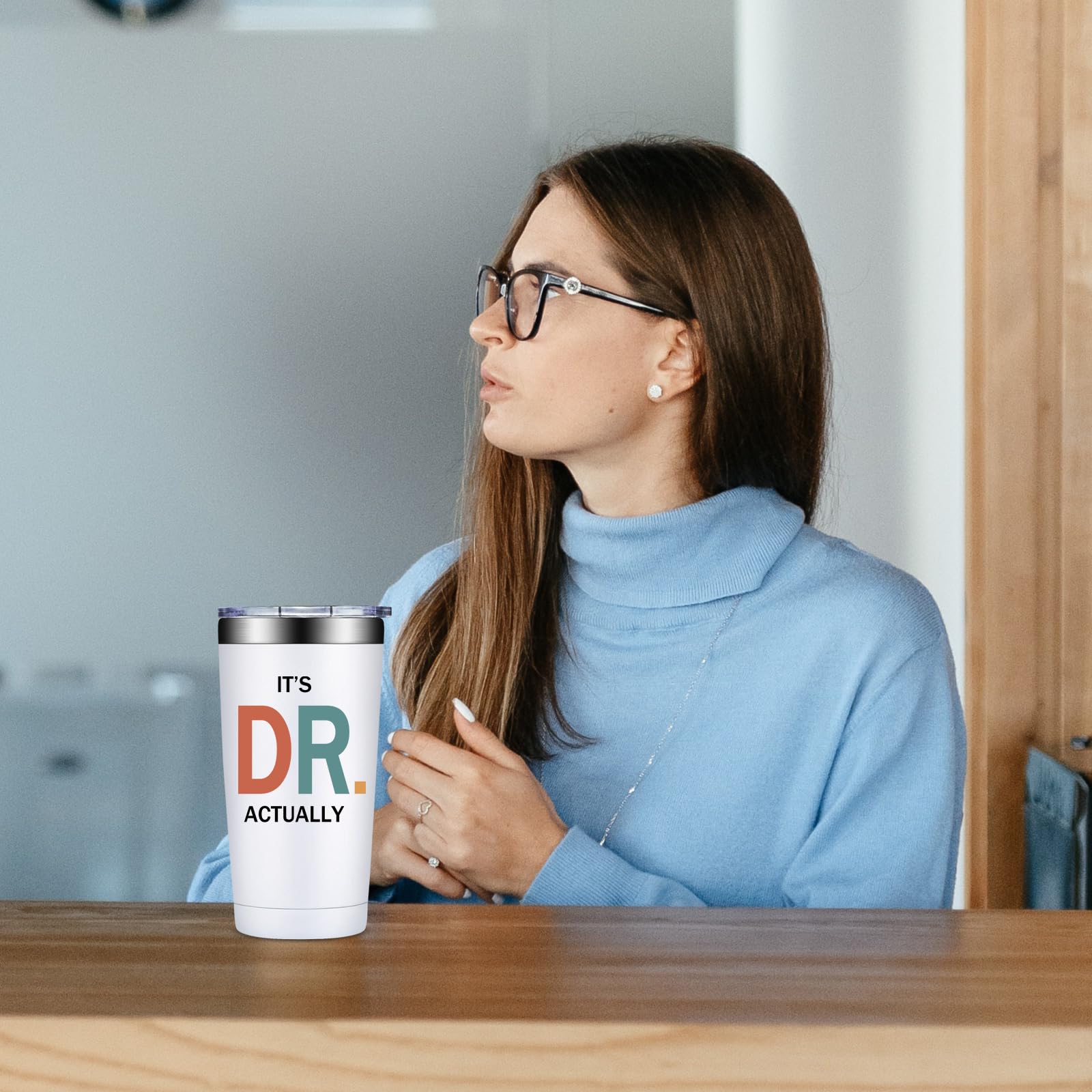 Grifarny It's Dr Actually tumbler 20oz printed saying for a personalized gift.