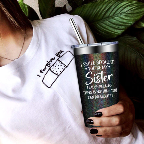 Grifarny sister gifts two stainless-steel straws for convenient sipping