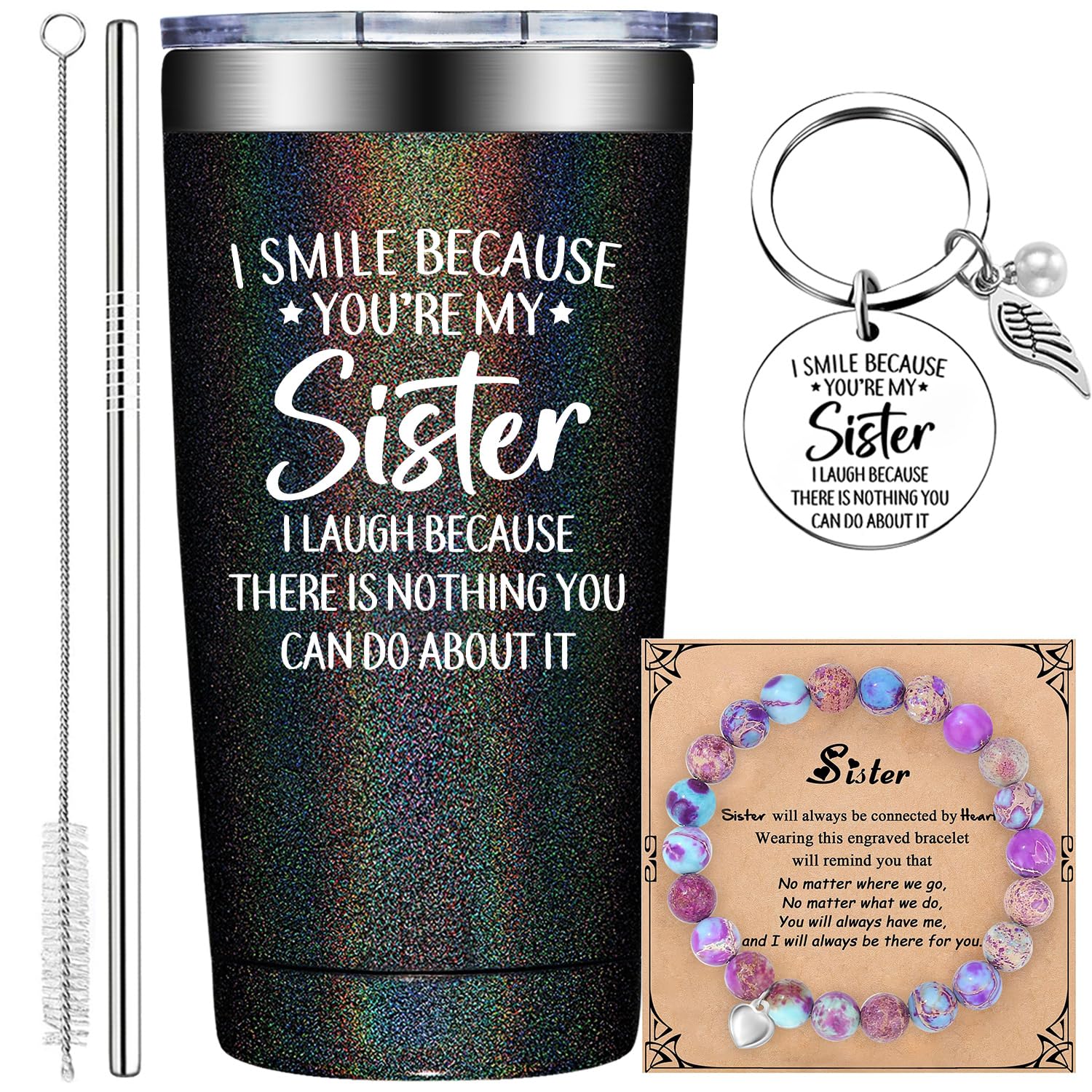 Grifarny 20oz tumbler front view keeps coffee hot and smiles brighter