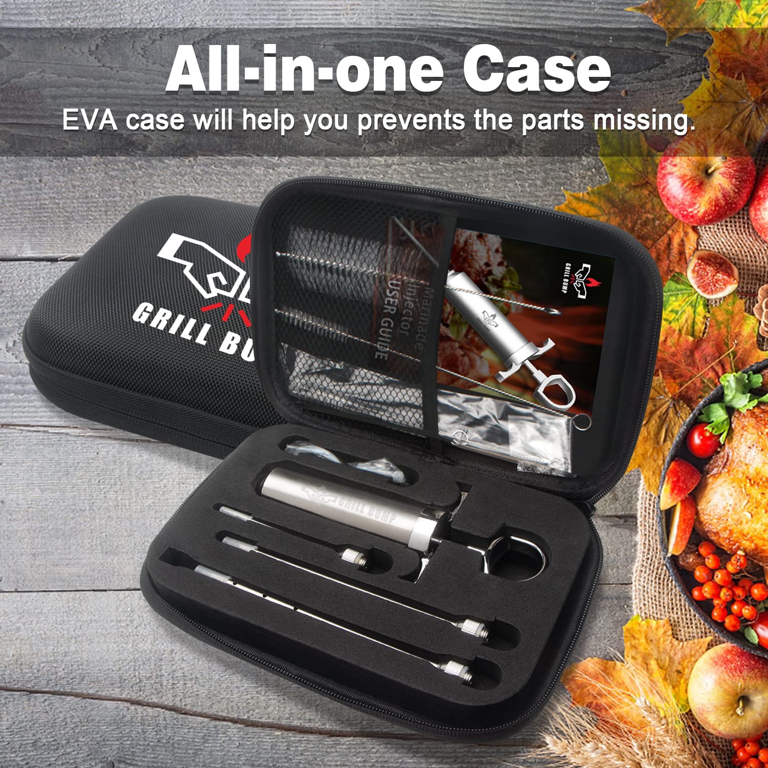 GRILL BUMP cleaning brush supports thorough post-meal cleaning